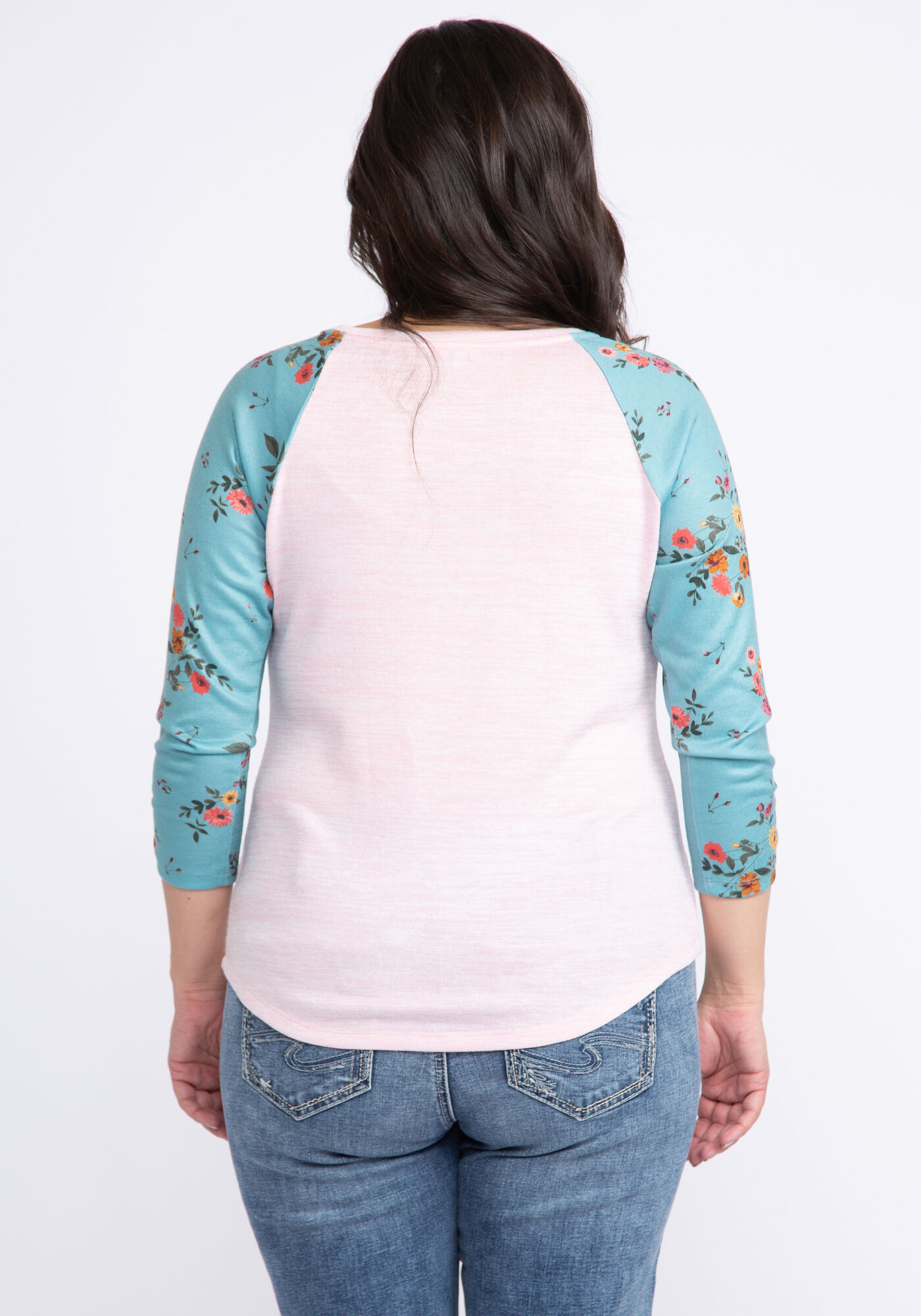 melinda printed 3/4 sleeve Image 2