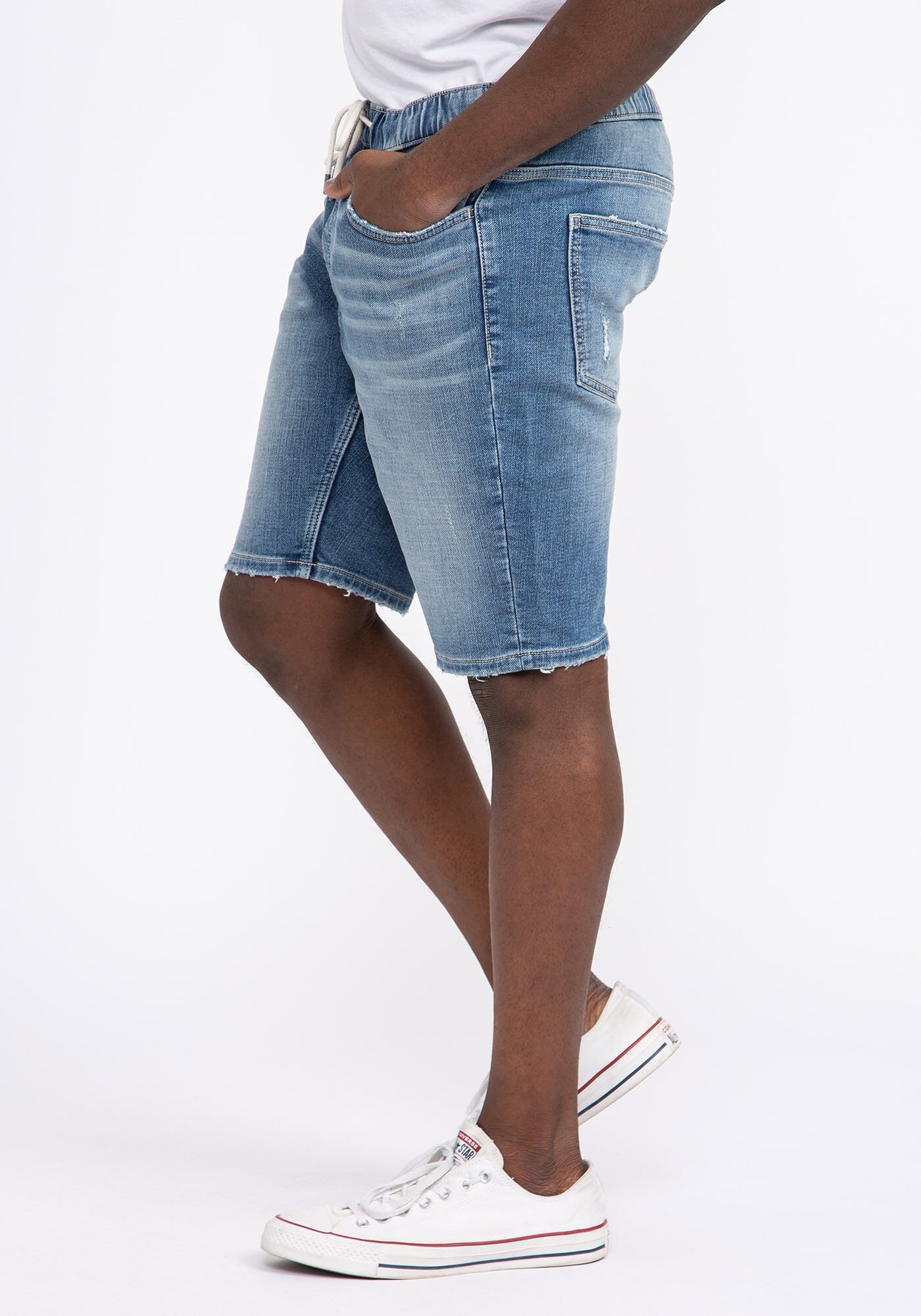 Mens denim jogger hotsell shorts