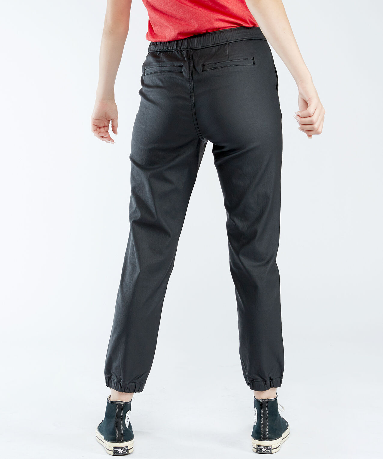 Coated Denim Jogger Image 3
