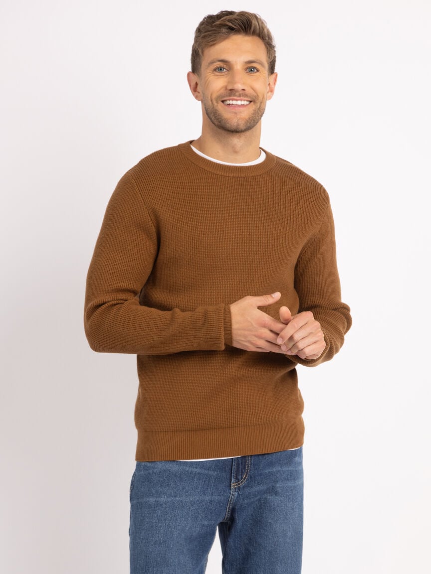 austin waffle stitch crewneck Image 1