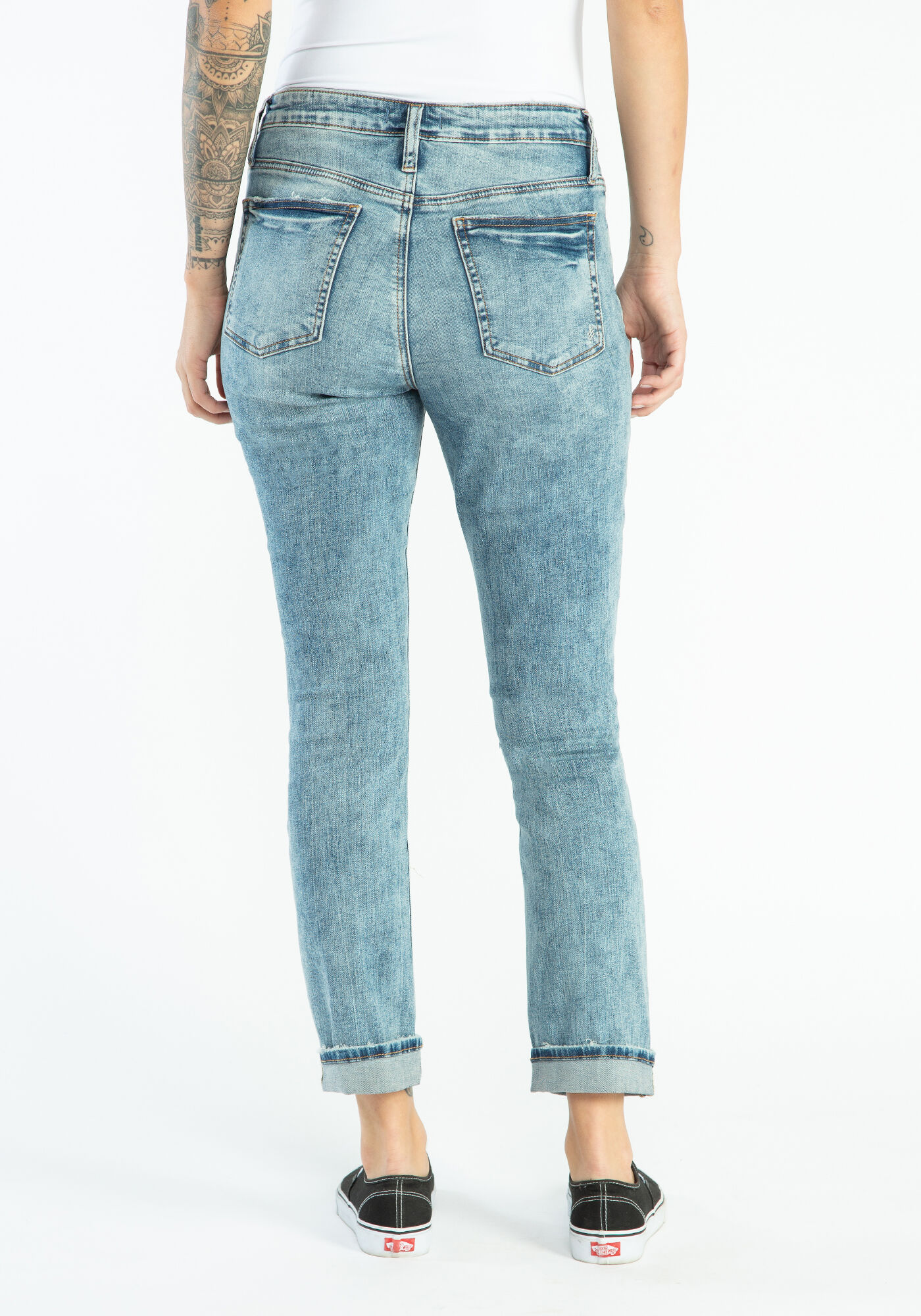 Silver girlfriend jeans sales