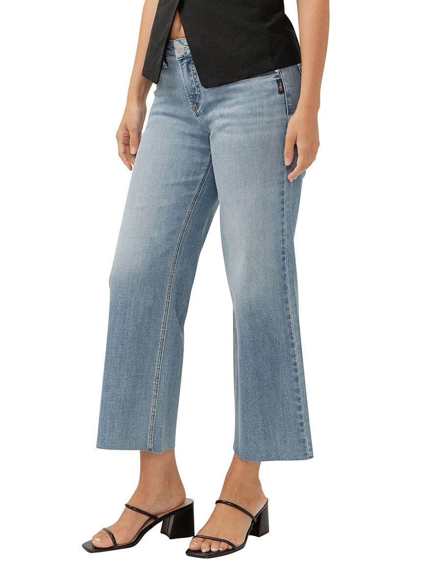 Suki Mid Rise Wide Leg Luxe Stretch Jeans Image 3