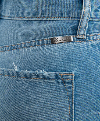 high rise straight leg jeans Image 5