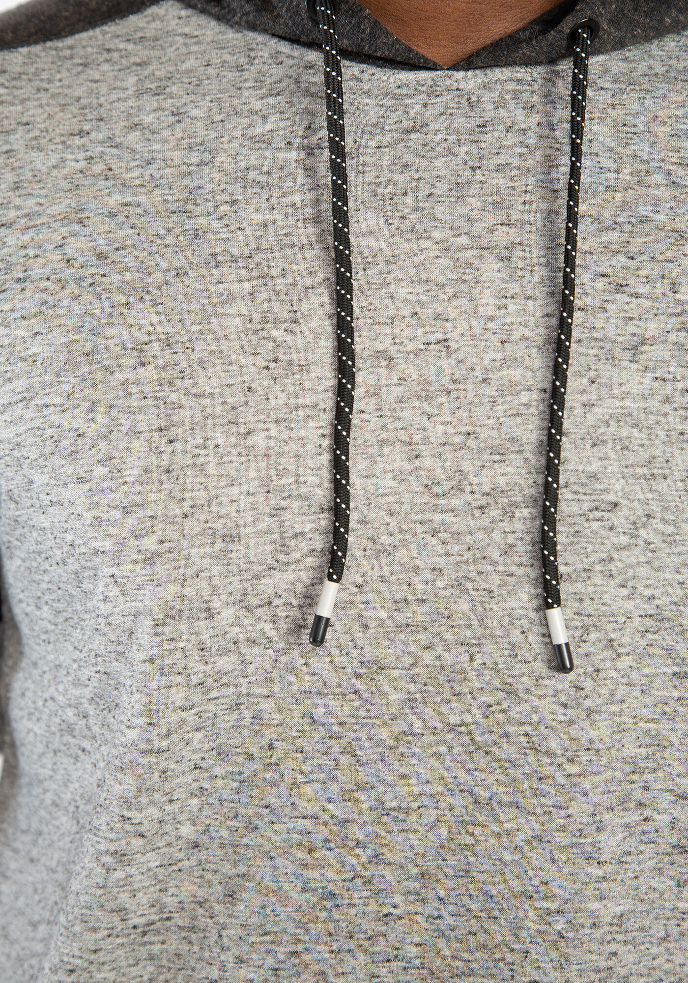 colour block raglan hoodie Image 6