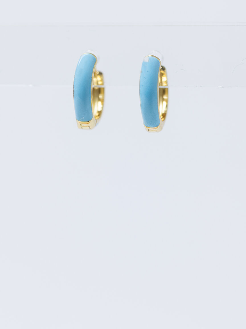 candy huggie earrings sky blue