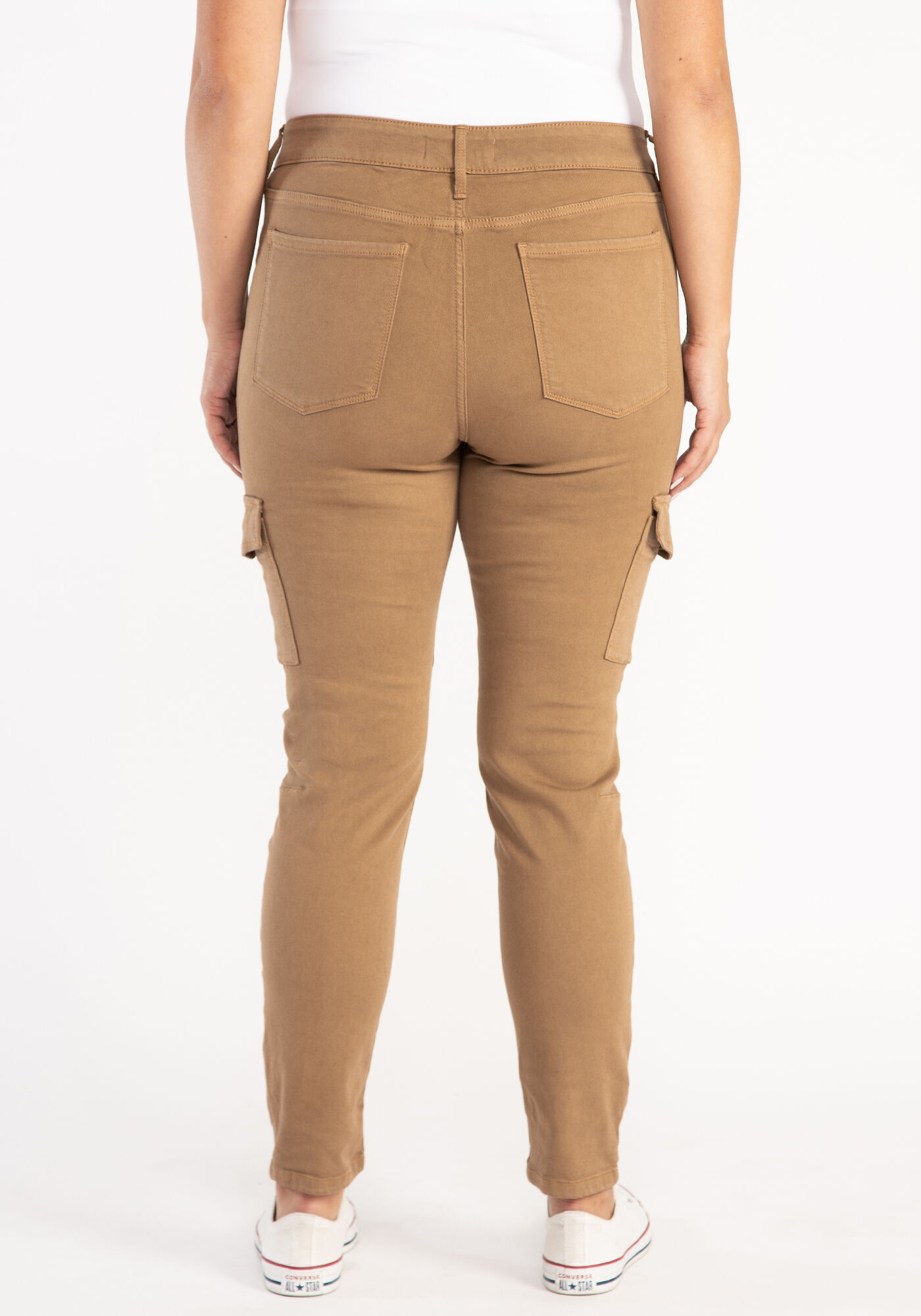 high rise skinny coloured cargo BRODY 2000005423