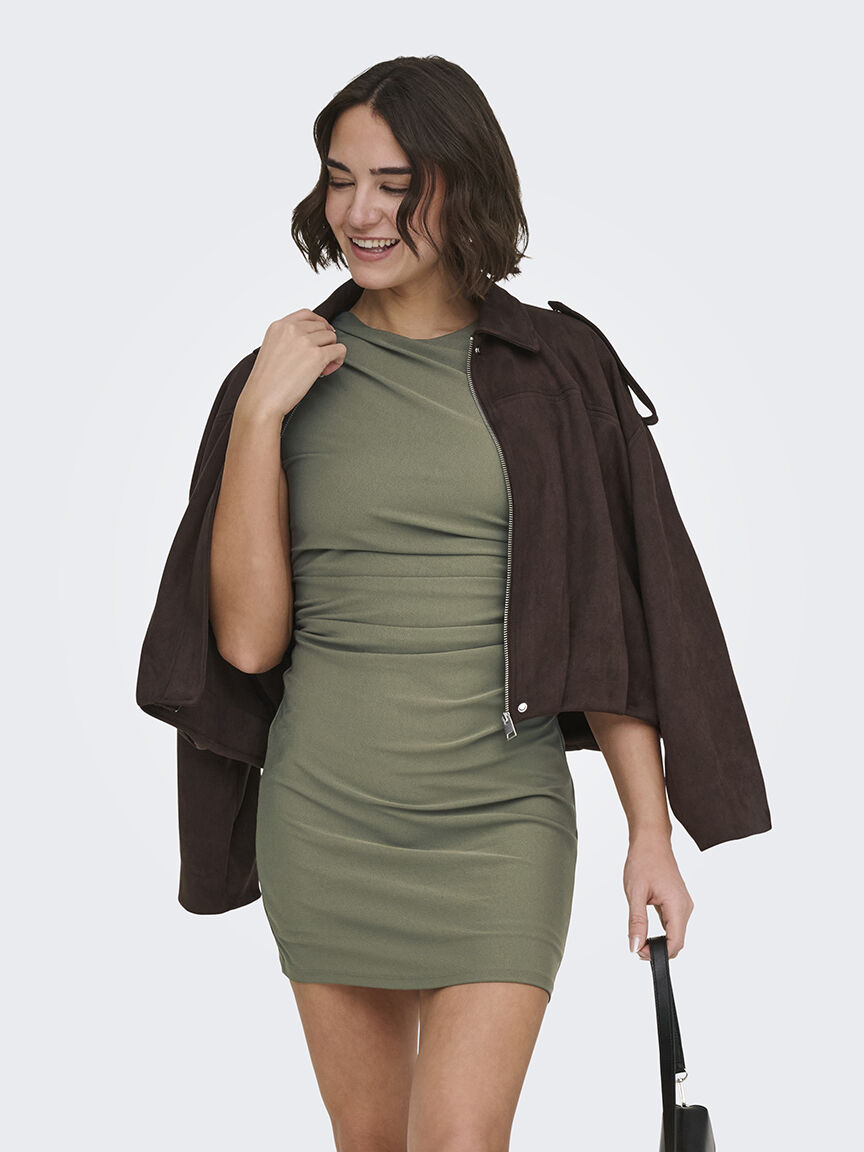 amber ruched dress