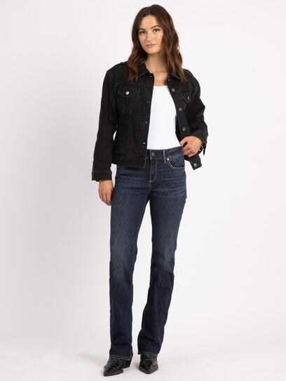 suki slim bootcut jean dark authentic suki slim bootcut jean dark authentic