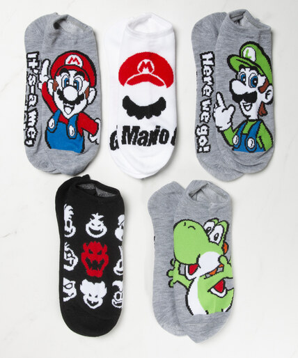 5 Pack Mario Socks Image 3