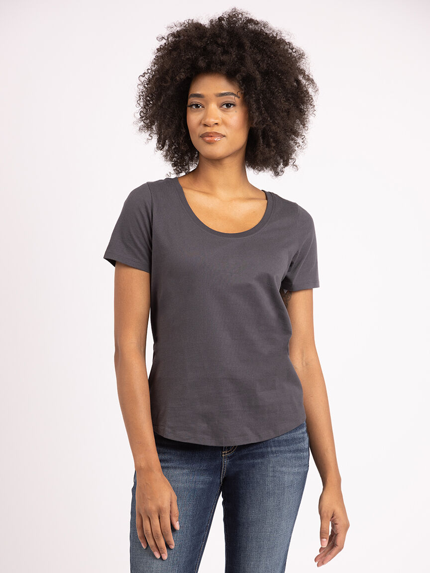 saige scoop neck t-shirt