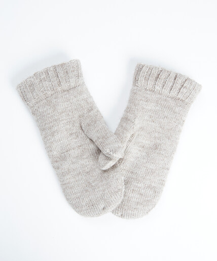 cable knit chenille mittens  Image 2