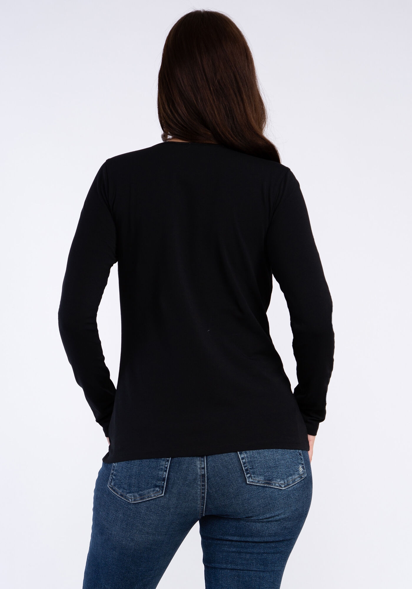taliah long sleeve layering basic tee Image 2
