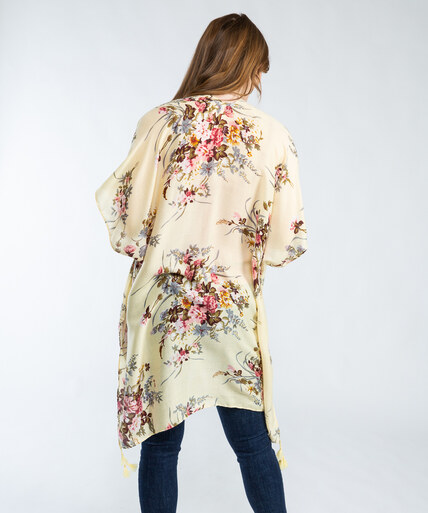 open front yellow floral wrap Image 2