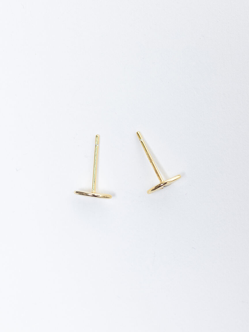 astra stud earrings gold