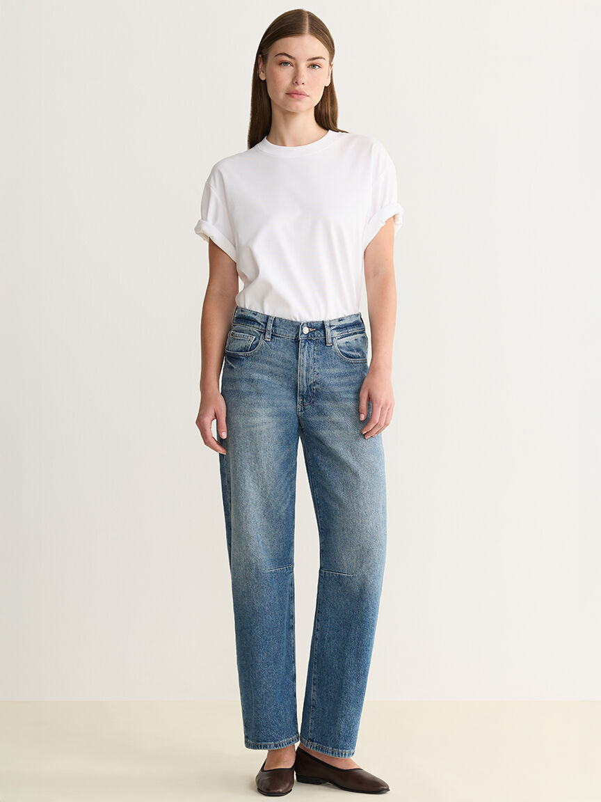 BNA soft curve barrel jeans sadie
