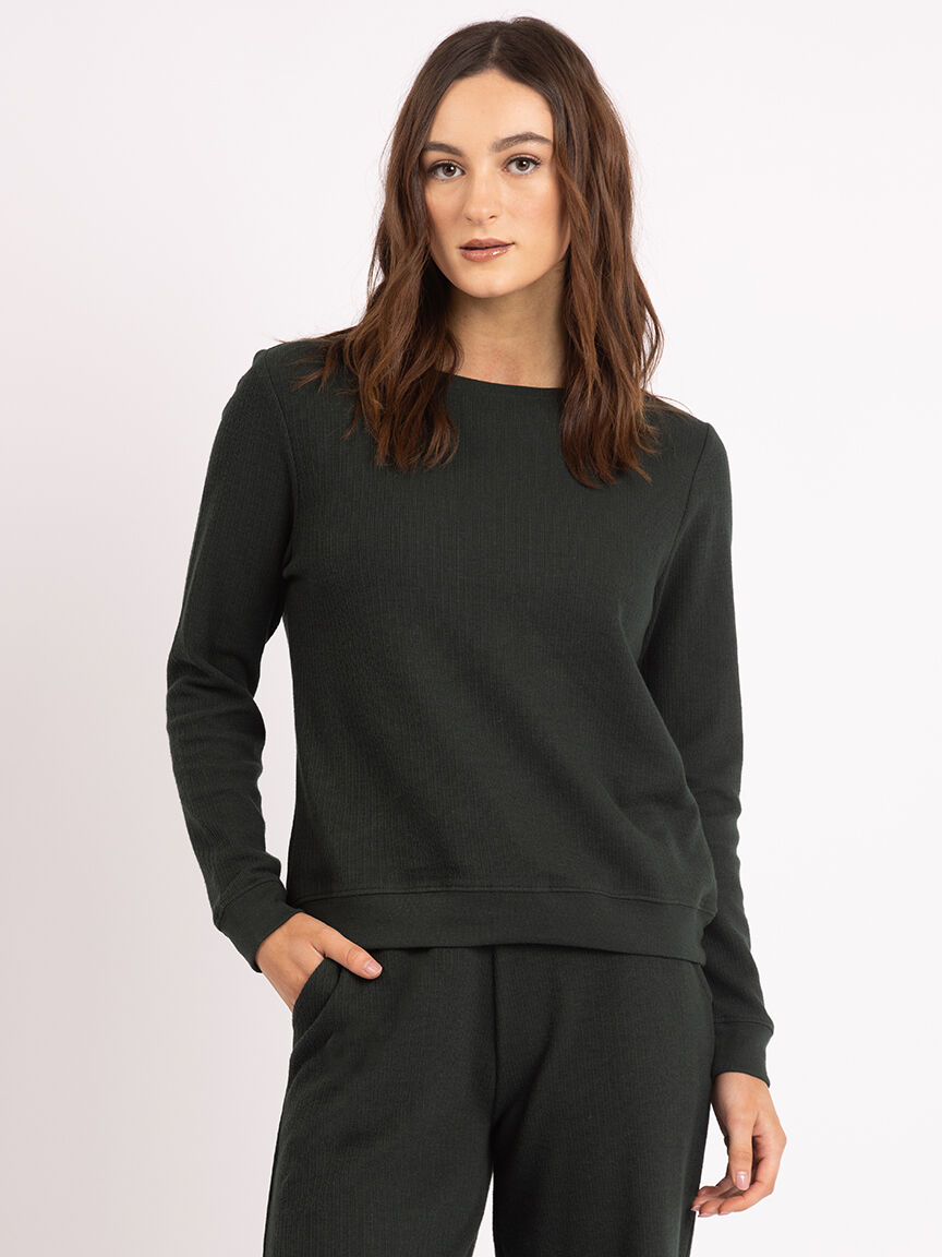 analise crew neck lounge top Image 1
