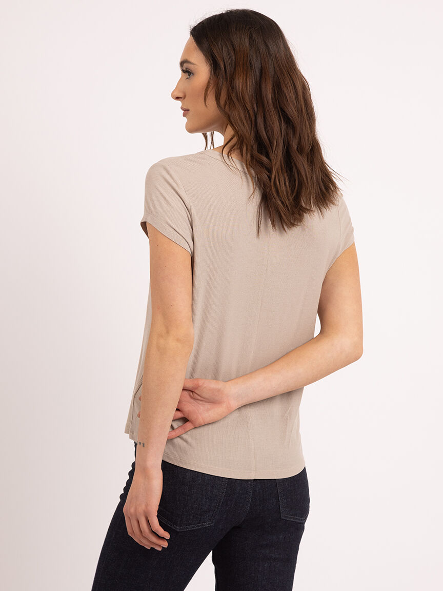 ashlin scoop neck t-shirt Image 4