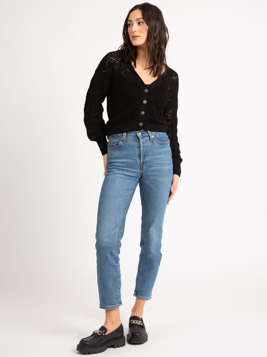 magnolia button front open cardigan Image 4