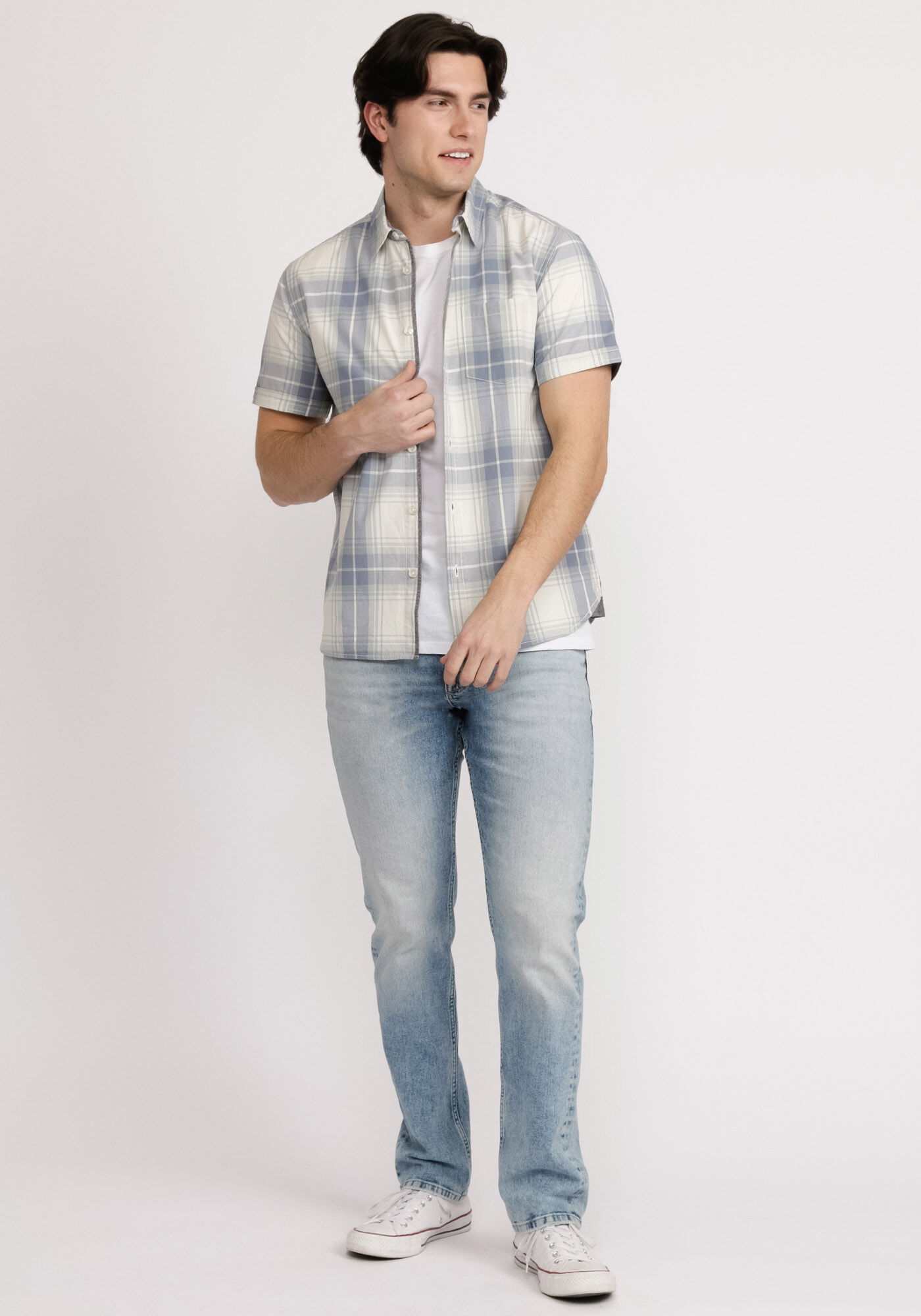 bombay plaid short sleeve shirt Image 3