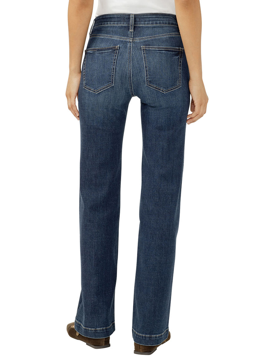 Avery High Rise Luxe Stretch Trouser Leg Jeans