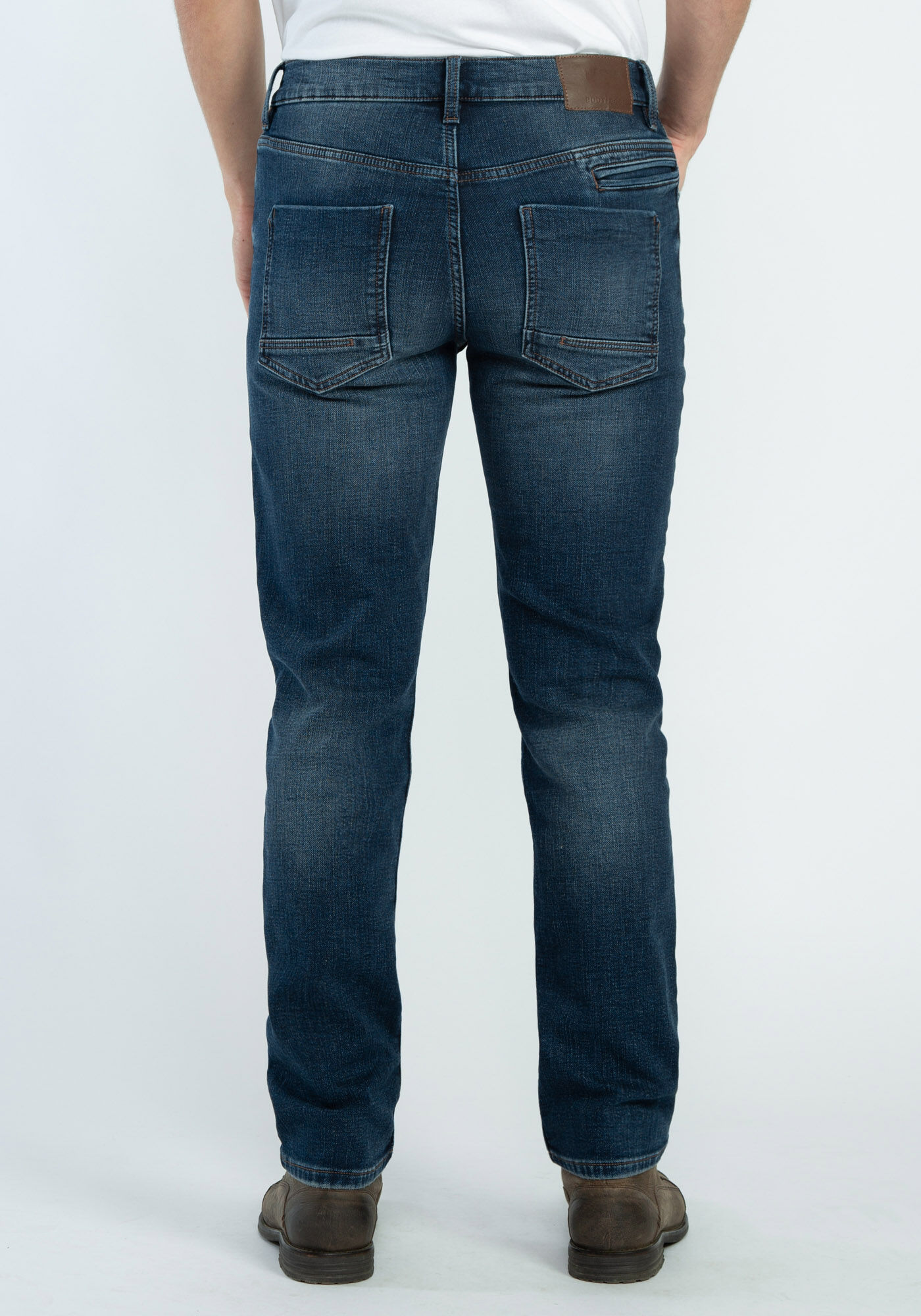 knit slim straight tech jean Image 2