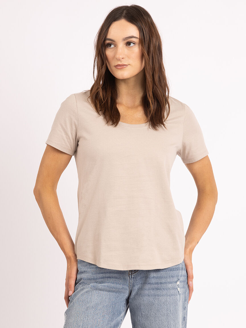 saige scoop neck t-shirt
