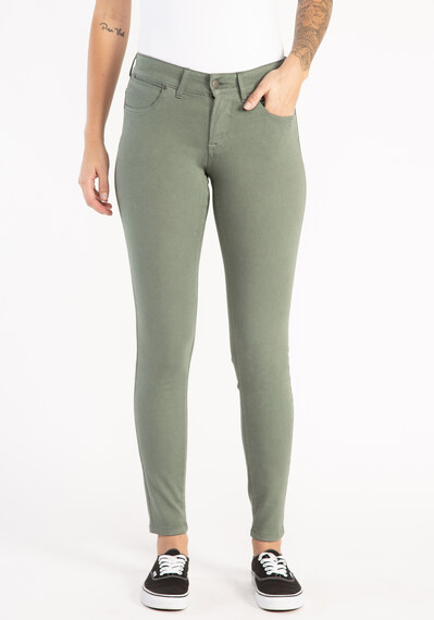 mid-rise coloured skinny jeans Image 3