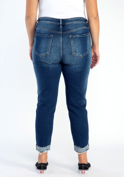 high rise slim leg jeans Image 2