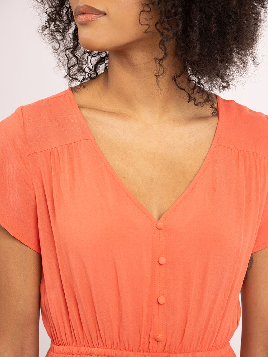 maren v neck mini dress Image 4