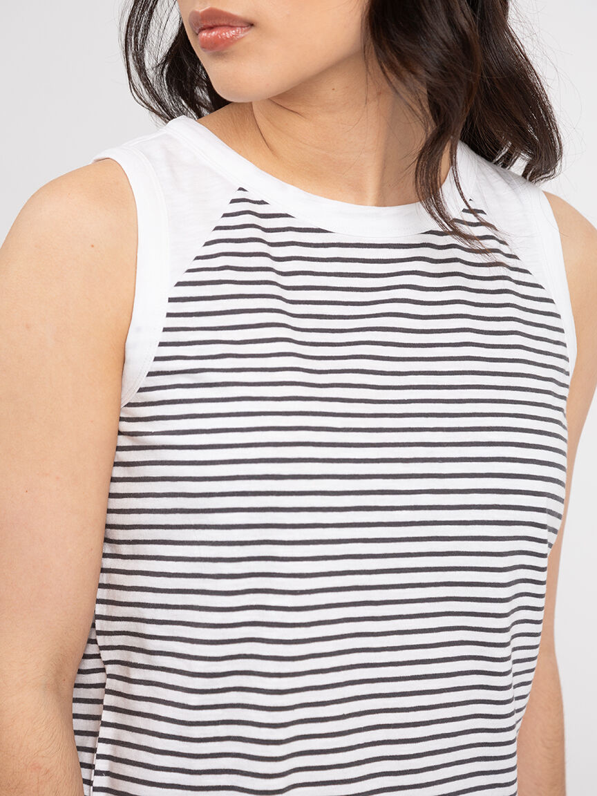 mildred muscle tank stripe Image 4