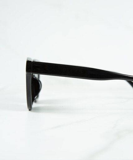 black wayfarer sunglasses Image 2