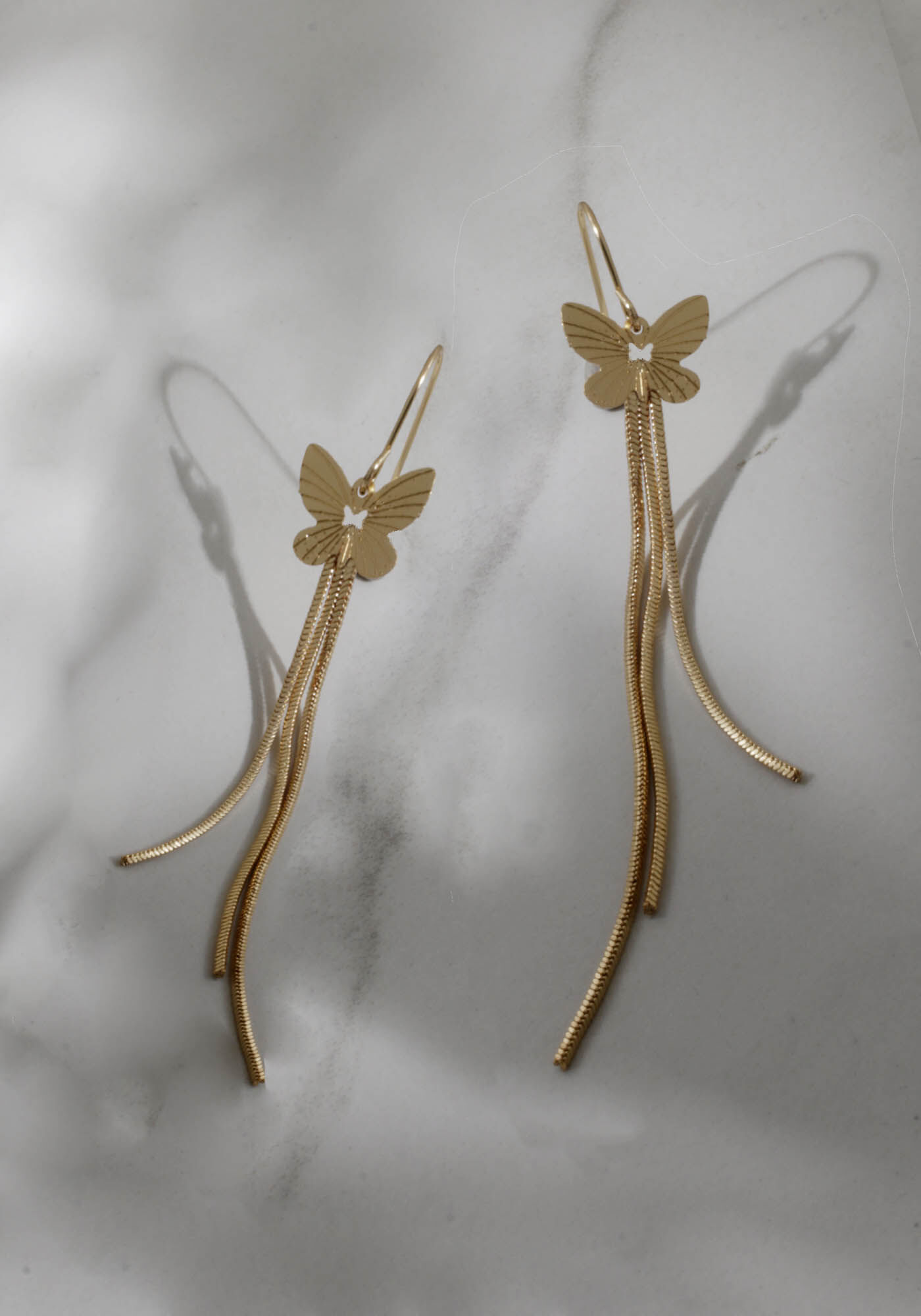 butterfly dangle earrings Image 1