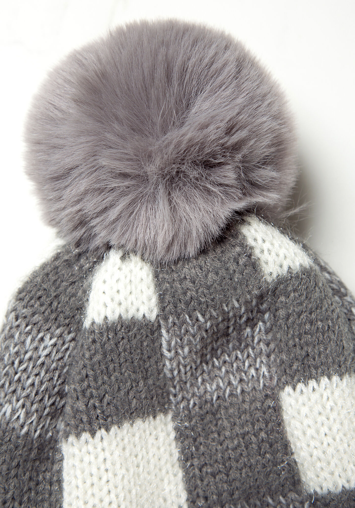 bb women toque charcoal plaid Image 6