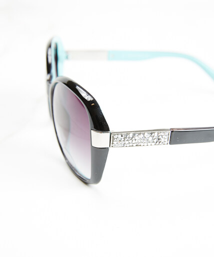 women's round frame sunglasses Image 2