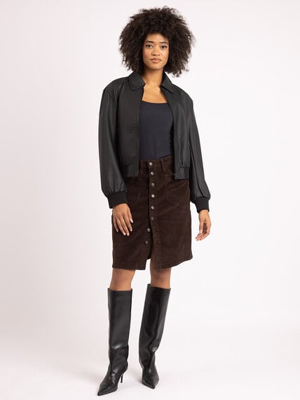 corduroy midi skirt corduroy midi skirt Image 1