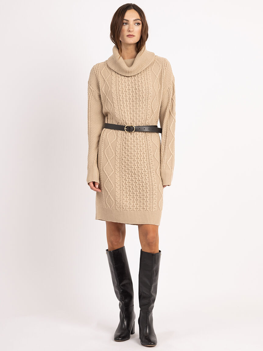 jordana cowl neck knee length dress Image 6