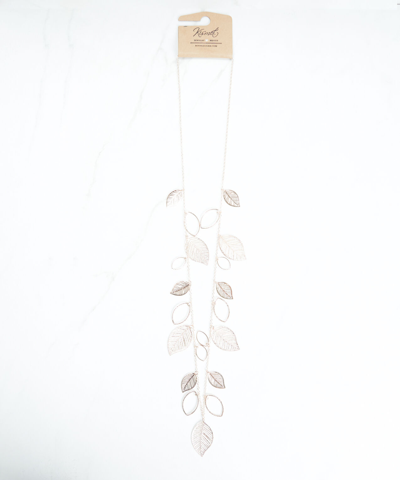 stationed leaf necklace  Image 1