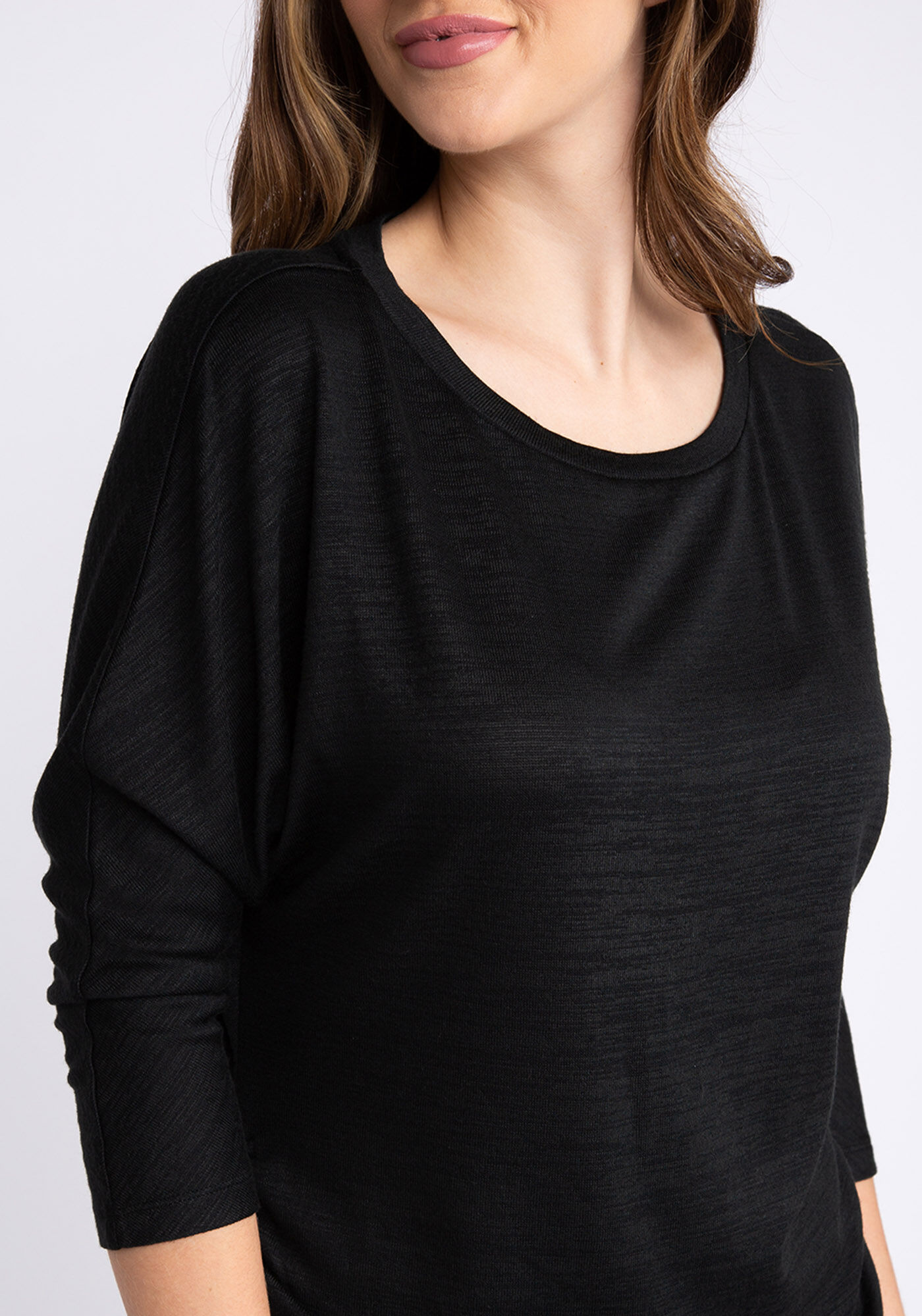 desiree 3/4 dolman sleeve side tie top Image 4