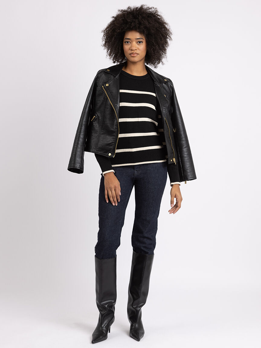 liesel crew neck stripe sweater Image 5