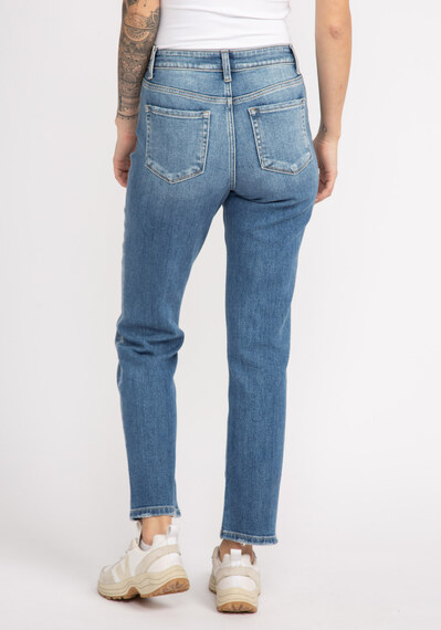 high rise straight leg jeans Image 2