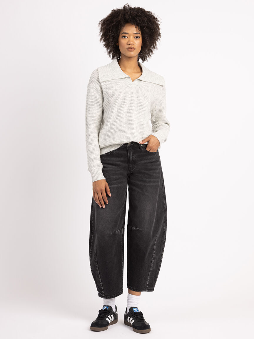 tawny johnny collar sweater Image 2