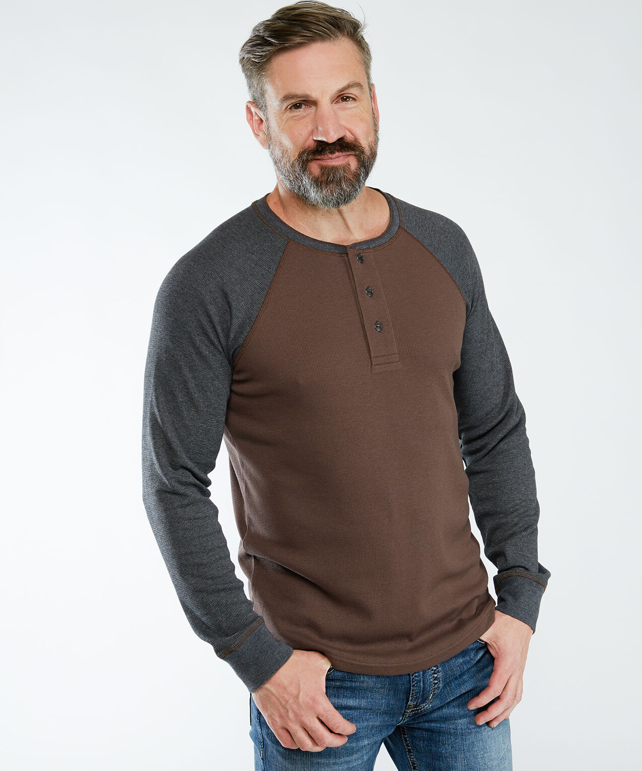 devon long sleeve henley Image 1