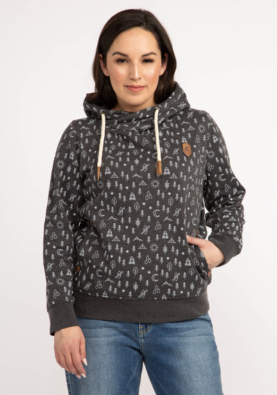 ainsley print hooded popover Image 1