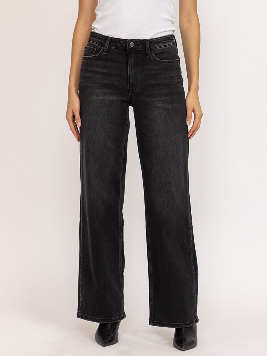 high rise loose fit jean