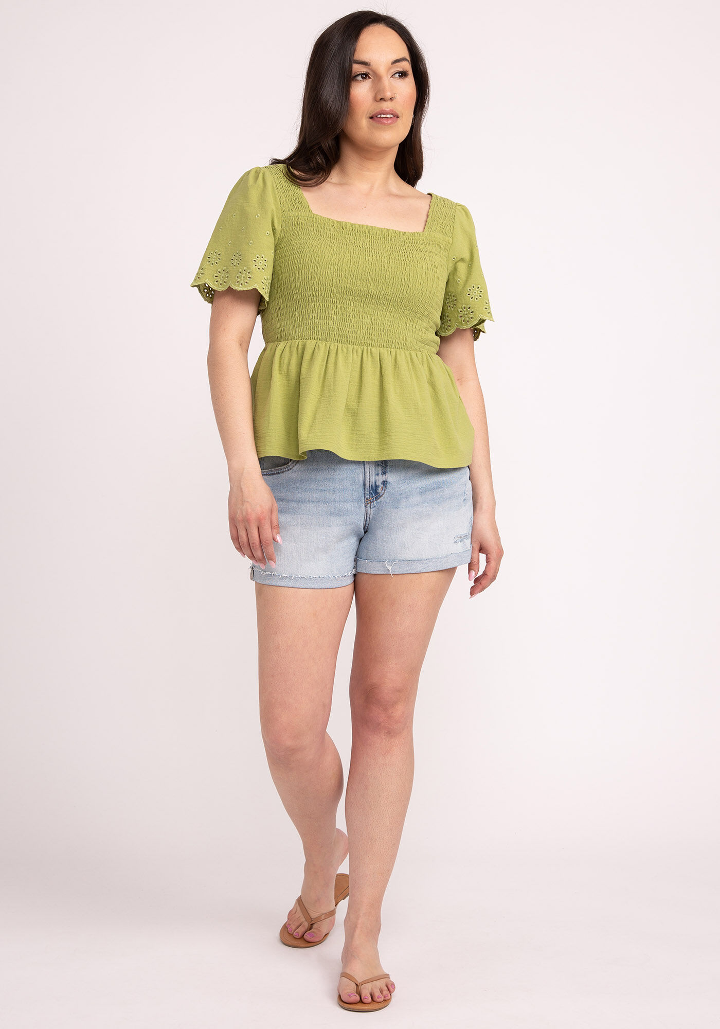 amidala eyelet sleeve peplum Image 3