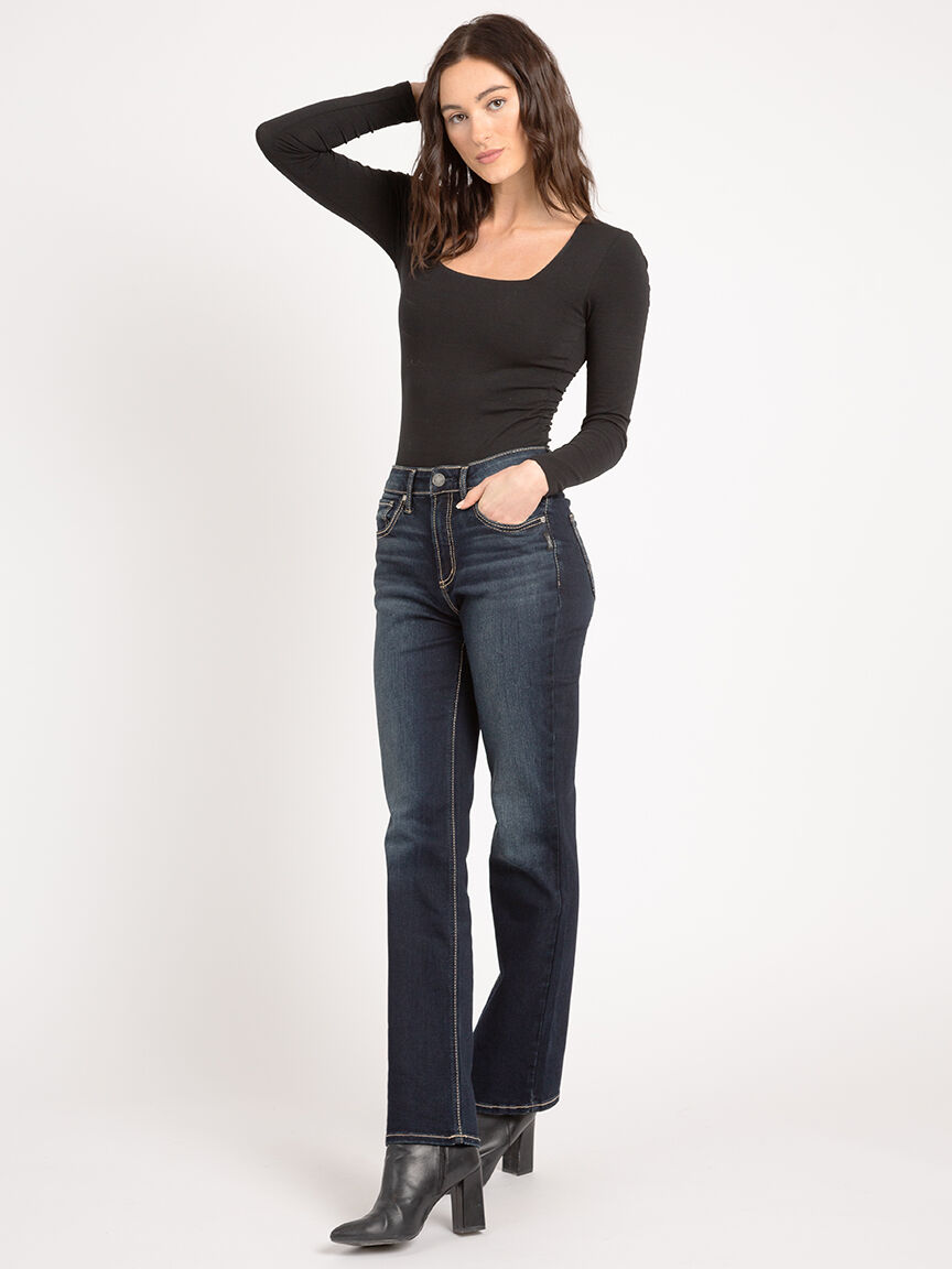 Silver avery 2025 slim boot jeans