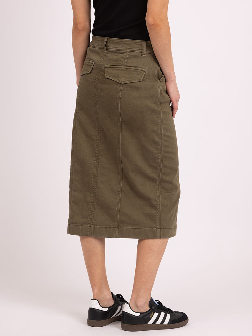 utility skirt burnt olive