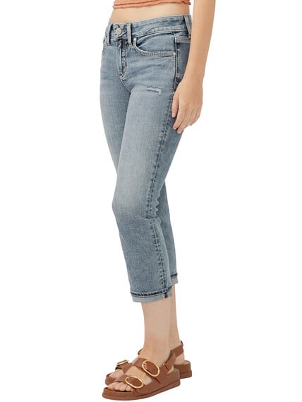Suki Mid Rise Luxe Stretch Capri Suki Mid Rise Luxe Stretch Capri Image 3