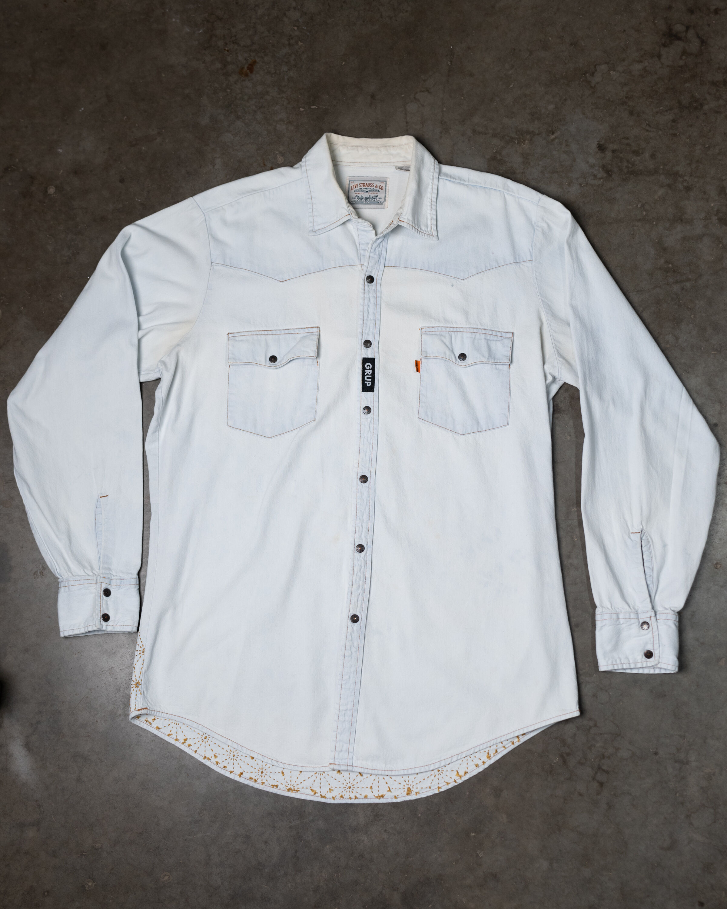 levi's orange tab denim shirt Image 1