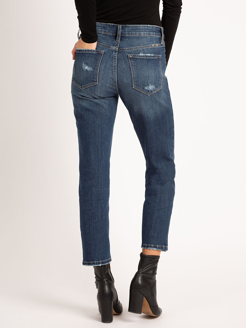 mid-rise slim straight jean Image 4